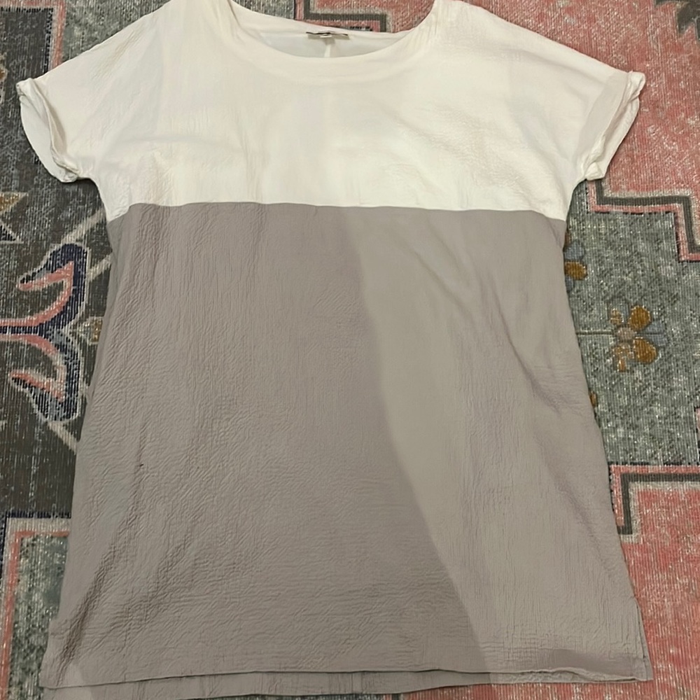 COMME TOI Mini Colorblock Dress